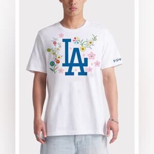 Takashi Murakami x LA Dodgers Floral Graphic Tee NWT Size L